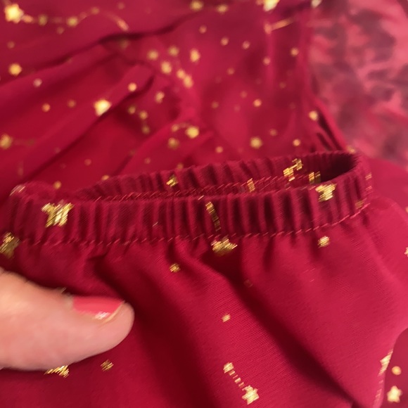 Speechless chiffon cold shoulder blouse. L - Picture 7 of 10